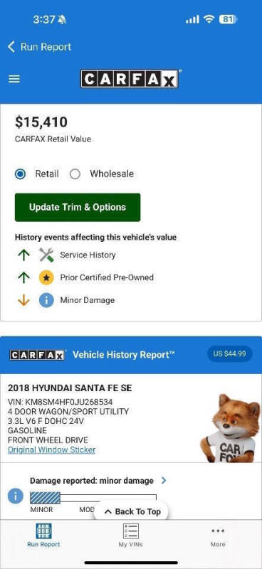 2018 Hyundai Santa Fe SE