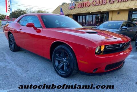 2015 Dodge Challenger for sale at AUTO CLUB OF MIAMI, INC in Miami FL