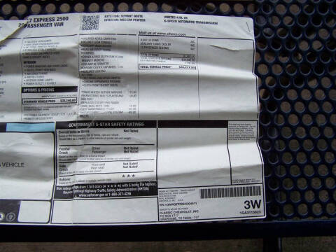 2017 Chevrolet Express LT 2500