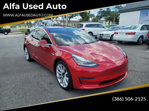 2018 Tesla Model 3 for sale at Alfa Used Auto in Holly Hill FL