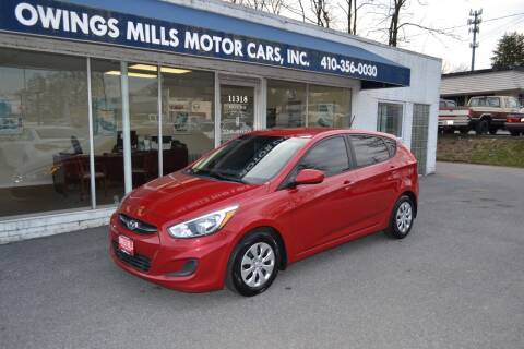 2015 Hyundai Accent for sale at Owings Mills Motor Cars in Owings Mills MD