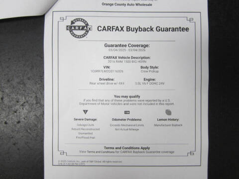 2016 RAM 1500 Big Horn