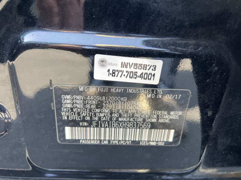 2017 Subaru WRX