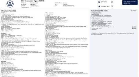 2021 Volkswagen Tiguan SE