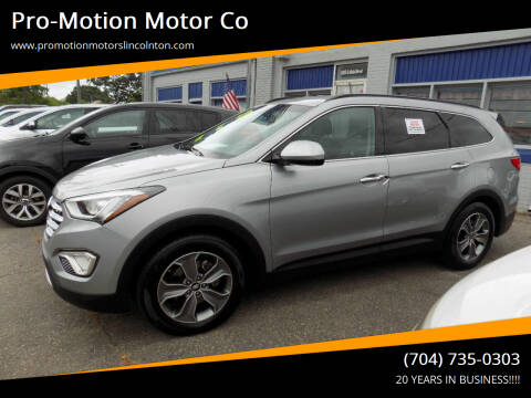 2016 Hyundai Santa Fe for sale at Pro-Motion Motor Co in Lincolnton NC