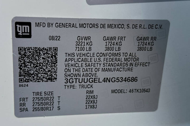 2022 GMC Sierra 1500