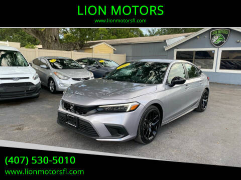 2022 Honda Civic for sale at LION MOTORS in Orlando FL