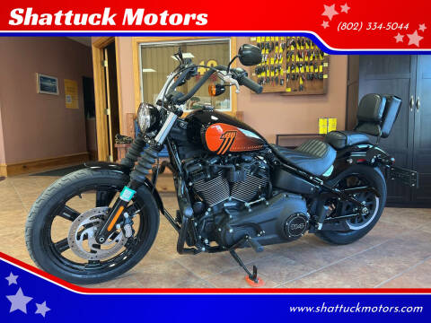 2022 Harley-Davidson FXBBS Street Bob for sale at Shattuck Motors in Newport VT