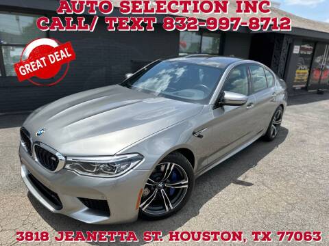 2018 BMW M5 for sale at Auto Selection Inc. in Houston TX