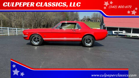 1966 Ford Mustang for sale at CULPEPER CLASSICS, LLC in Culpeper VA