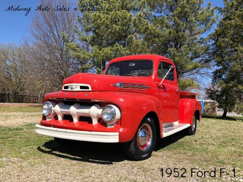 1952 Ford F-1 for sale at MIDWAY AUTO SALES & CLASSIC CARS INC in Fort Smith AR