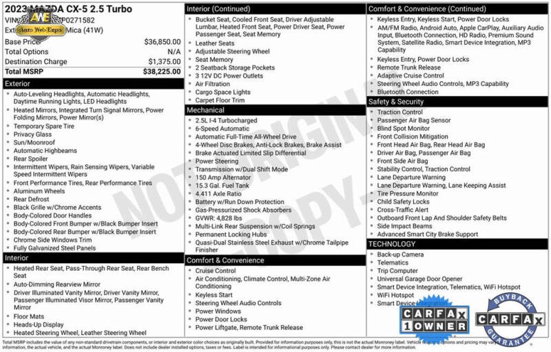 2023 Mazda CX-5 2.5 Turbo