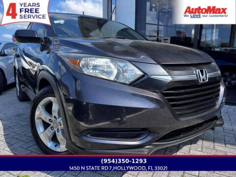 2016 Honda HR-V for sale at Auto Max in Hollywood FL