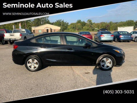 2018 Chevrolet Cruze for sale at Seminole Auto Sales in Seminole OK