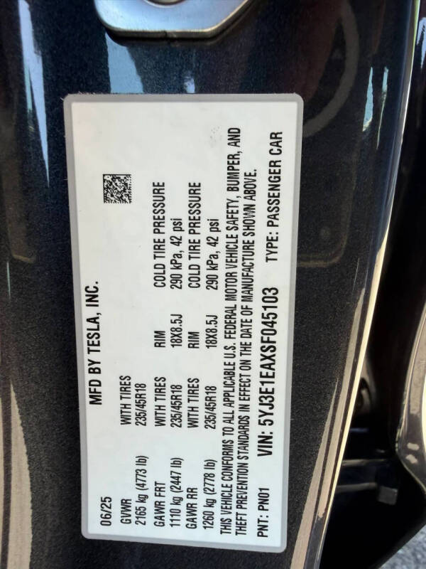2025 Tesla Model 3 Long Range