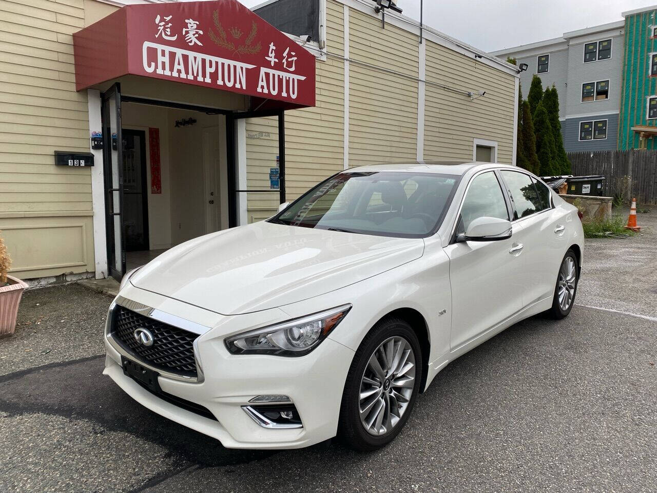 q50 red sport for sale boston