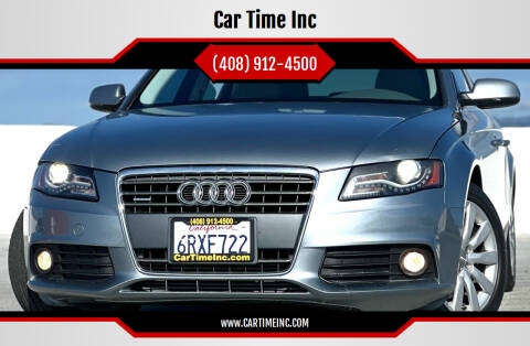 2011 Audi A4 for sale at Car Time Inc in San Jose CA