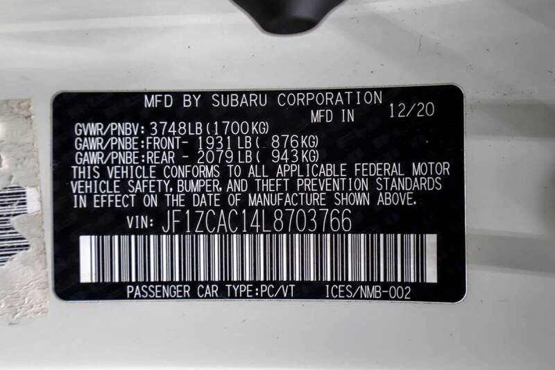 2020 Subaru BRZ Limited