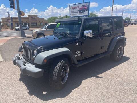 2008 Jeep Wrangler Unlimited for sale at AUGE'S SALES AND SERVICE in Belen NM