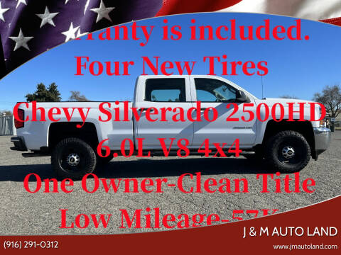 2016 Chevrolet Silverado 2500HD for sale at J & M Auto Land in Sacramento CA