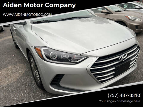 2018 Hyundai Elantra for sale at Aiden Motor Company in Portsmouth VA