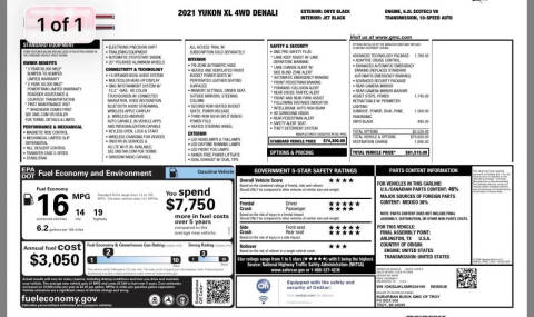 2021 GMC Yukon XL Denali