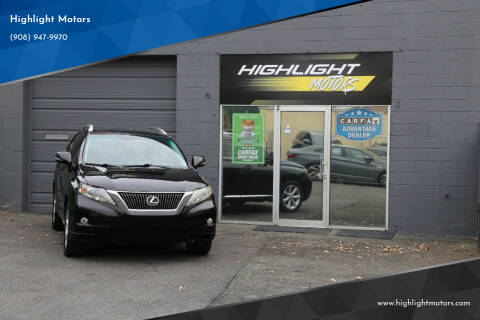 2010 Lexus RX 350 for sale at Highlight Motors in Linden NJ