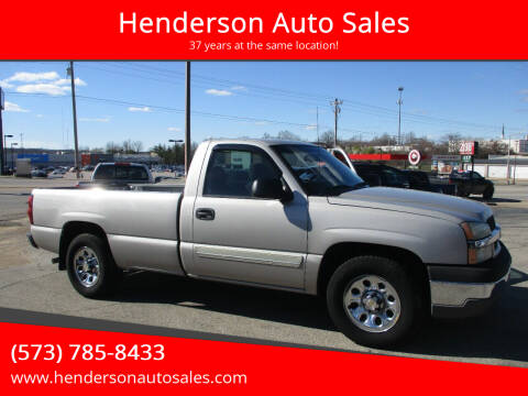2005 Chevrolet Silverado 1500 for sale at Henderson Auto Sales in Poplar Bluff MO