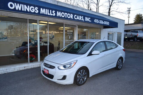 2017 Hyundai Accent for sale at Owings Mills Motor Cars in Owings Mills MD