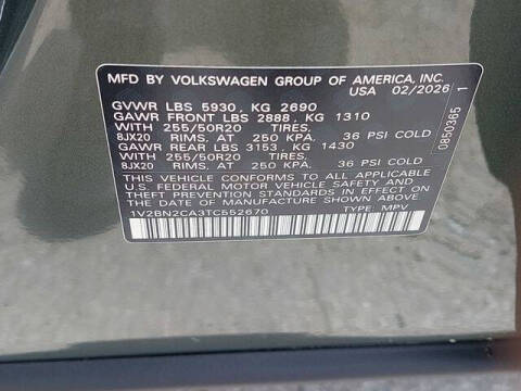 2026 Volkswagen Atlas SEL 4Motion