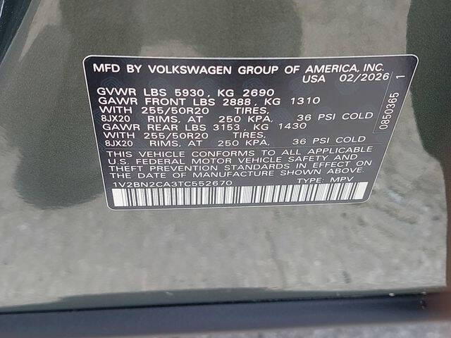 2026 Volkswagen Atlas SEL 4Motion