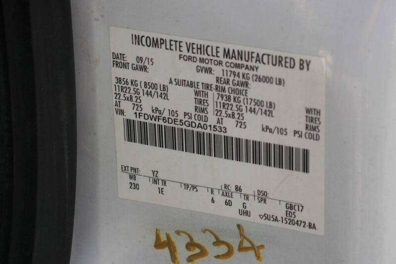 2016 Ford F-650 Super Duty