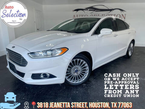 2015 Ford Fusion for sale at Auto Selection Inc. in Houston TX