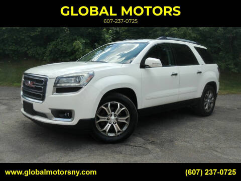 2014 GMC Acadia for sale at GLOBAL MOTORS in Binghamton NY
