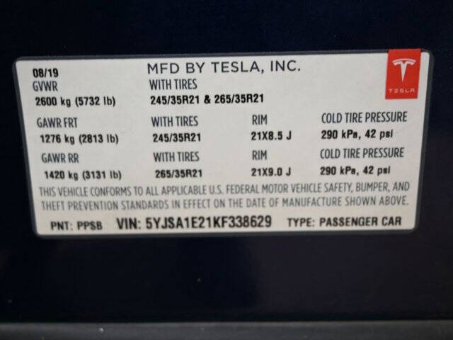 2019 Tesla Model S Standard Range