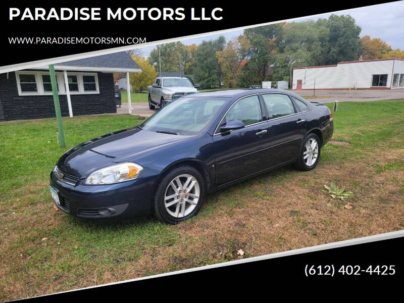 2008 Chevrolet Impala for sale at PARADISE MOTORS LLC in Cambridge MN