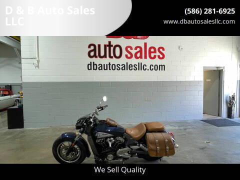 2016 Indian Scout for sale at D & B Auto Sales LLC in Harrison Township MI