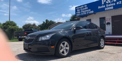 2014 Chevrolet Cruze for sale at P & A AUTO SALES in Houston TX