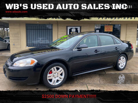 2015 Chevrolet Impala Limited for sale at WB'S USED AUTO SALES INC in Houston TX