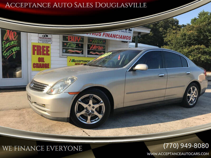 2003 Infiniti G35 for sale at Acceptance Auto Sales Douglasville in Douglasville GA