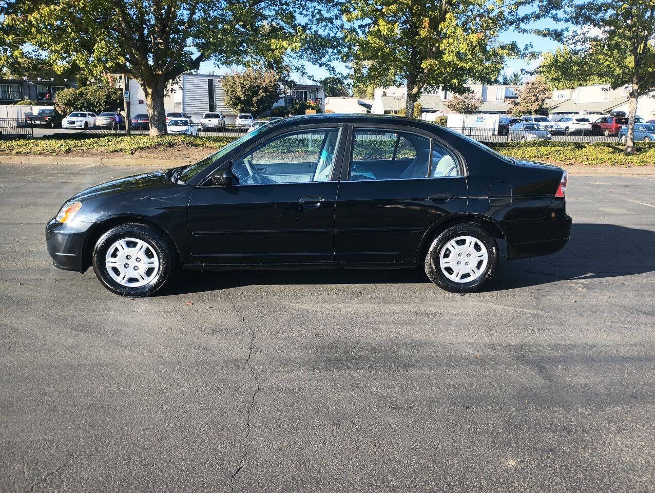 Black 2001 Honda Civic LX LX 4dr Sedan 1