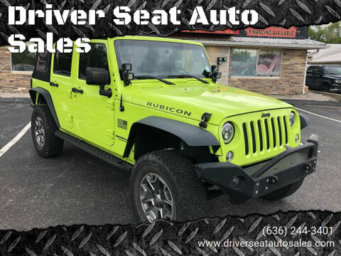 2016 Jeep Wrangler Unlimited for sale at Driver Seat Auto Sales in Saint Charles MO