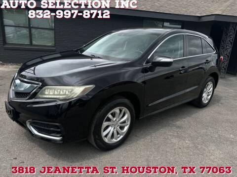 2016 Acura RDX for sale at Auto Selection Inc. in Houston TX