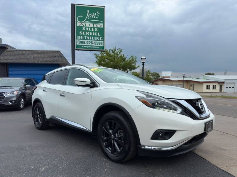 2018 Nissan Murano for sale at Jon's Auto in Marquette MI