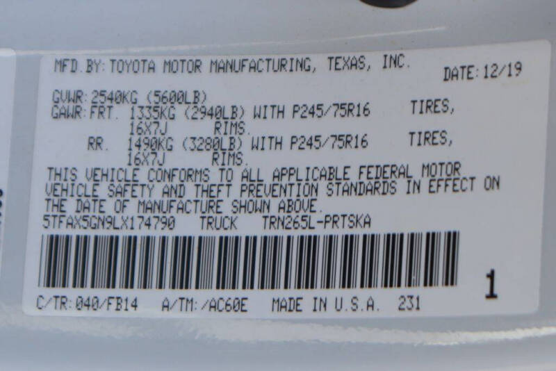 2020 Toyota Tacoma SR
