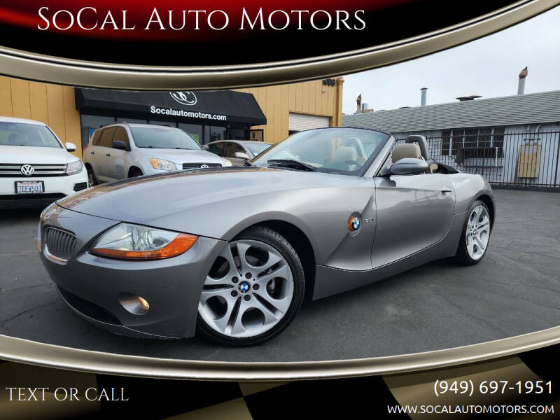 2003 BMW Z4 for sale at SoCal Auto Motors in Costa Mesa CA