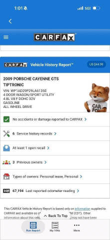 2009 Porsche Cayenne GTS Tiptronic