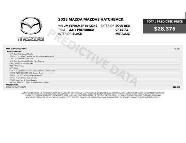 2023 Mazda Mazda3 Hatchback 2.5 S Preferred
