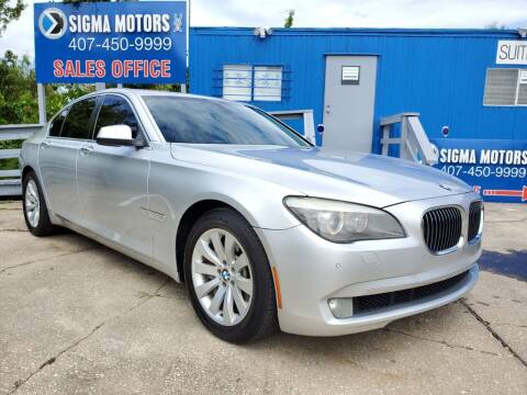 2009 BMW 7 Series for sale at SIGMA MOTORS USA in Orlando FL
