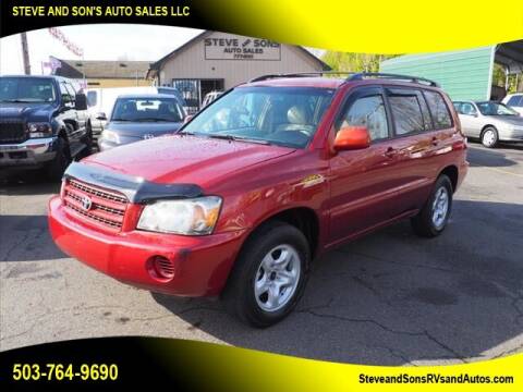 2003 Toyota Highlander for sale at Steve & Sons Auto Sales in Happy Valley OR